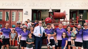 group photo of project alive cyclists