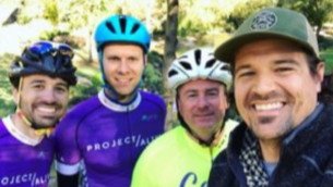 selfie of Project Alive cyclists