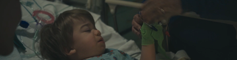boy in hospital bed
